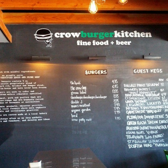 Photo taken at Crow Burger Kitchen by S S. on 6/29/2012