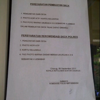 Photos At Polsek Cicurug Police Station