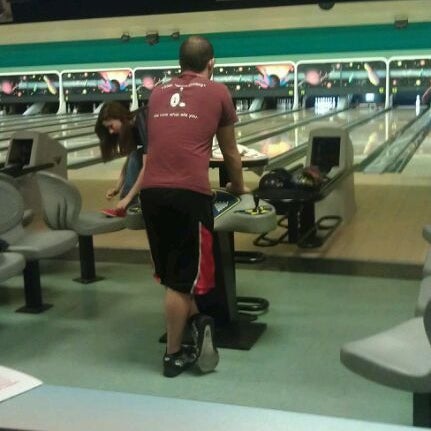 Photo taken at Sunset Bowl/Sporties by alix c. on 11/8/2011