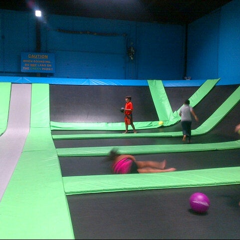 Photo taken at Bounce Trampoline Sports by John A. on 8/25/2012
