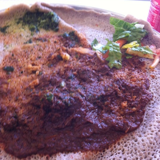 Photo taken at Bete Ethiopian Cuisine &amp; Cafe by Richard N. on 4/2/2012