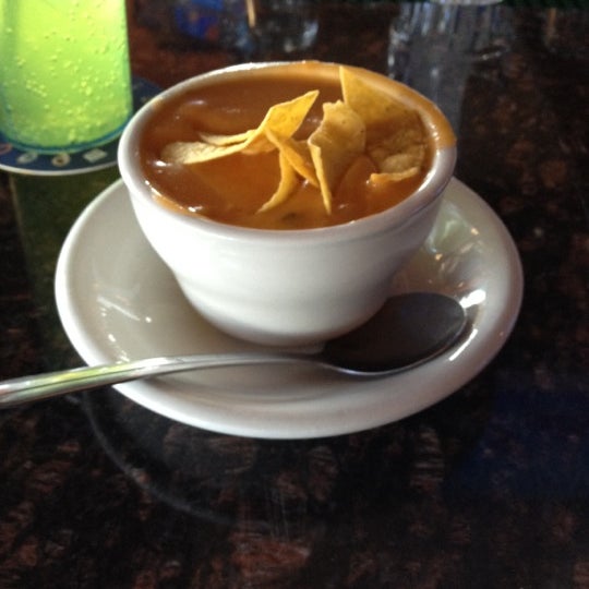 Try the Chicken Enchilada soup, it's awesome. Also happy hour starts at 2pm.