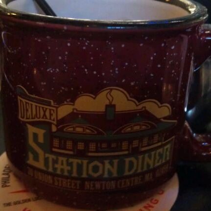 Photo taken at Deluxe Station Diner by Jon B. on 3/30/2012