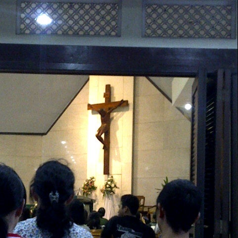 Photo taken at Gereja Katolik Hati Santa Perawan Maria Tak Bernoda by Nara n. on 7/1/2012