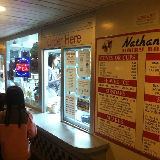 Photo taken at Nathan&#39;s Dairy Bar by Sung P. on 9/18/2011