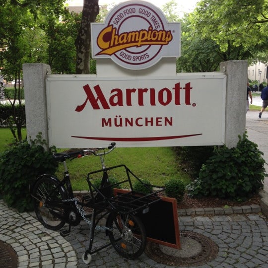 Photo taken at Munich Marriott Hotel by Tadashi O. on 5/31/2012
