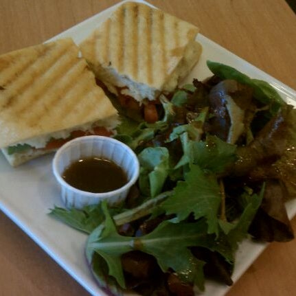 Try the margaretha panini! First one with a plate woo!