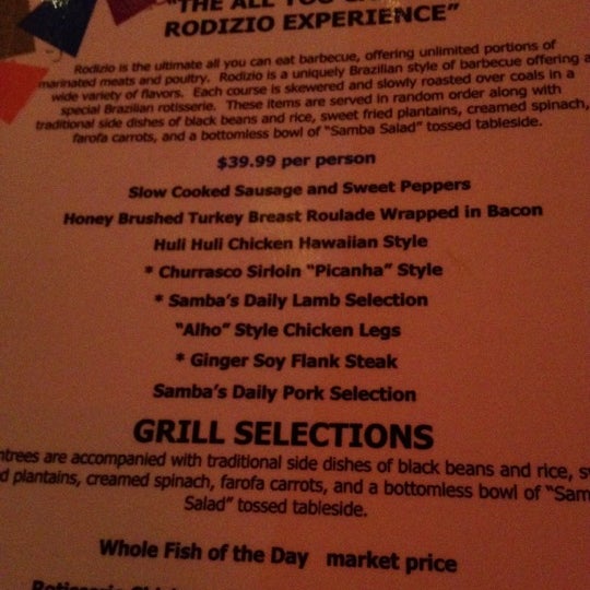 samba brazilian steakhouse las vegas opentable samba brazilian steakhouse las vegas opentable