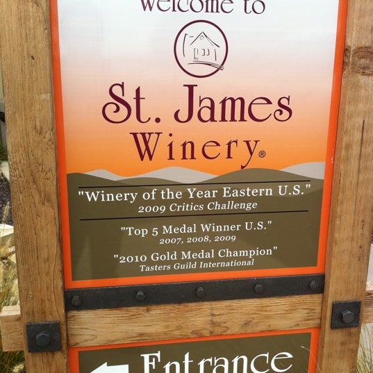 Photo taken at St. James Winery by Richard J. on 9/10/2011
