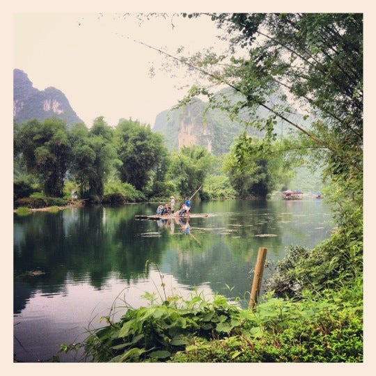 Photo taken at Yangshuo Mountain Retreat by Werner H. on 5/25/2012