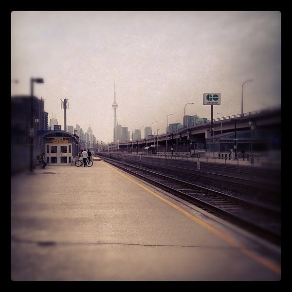 When you go to the station. When you go to the station