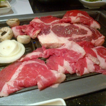 Photo taken at O Dae San Korean BBQ by Robin H. on 2/17/2012