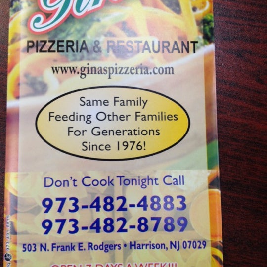 Photo taken at Gina&#39;s Pizzeria and Restaurant by Davey R. on 6/14/2012