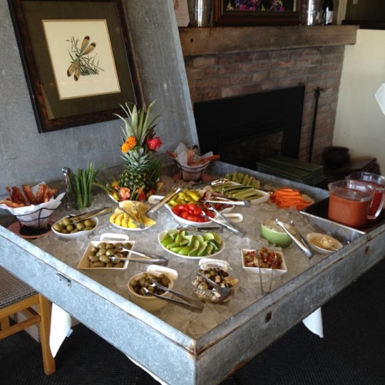 The Bloody Mary buffet, bacon included!