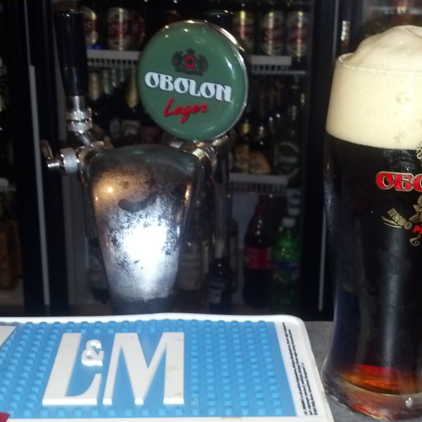 In the upcoming week you can get draft, red lager from Ukraine - Obolon Aksamine.