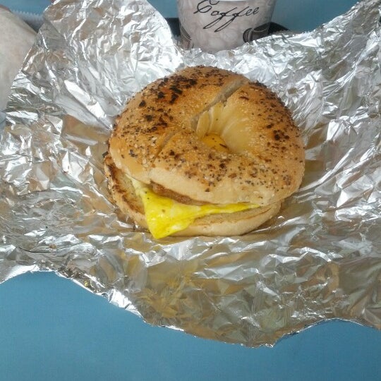 Photo taken at Lenny&#39;s Bagels by Jeffrey B. on 8/11/2012