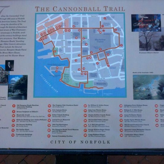 Cannonball Trail Start Downtown Norfolk Norfolk, VA