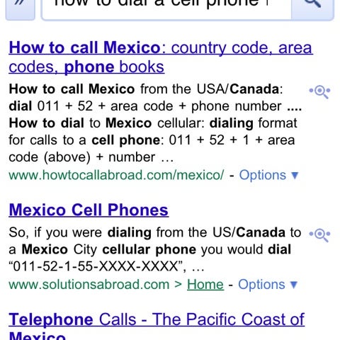 Si son de México y quieren llamar por celular desde Canada o EU marquen como dice la imagen ;)