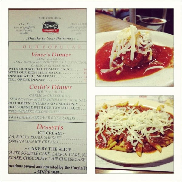 3/18/2012 tarihinde Caydie W.ziyaretçi tarafından Vince&#39;s Spaghetti'de çekilen fotoğraf