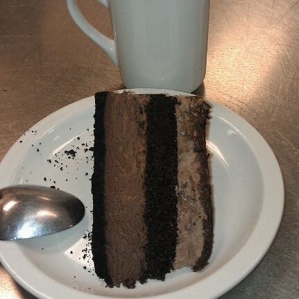 If you Check in on Facebook you can get Free Chocolate Cake!! :D <3