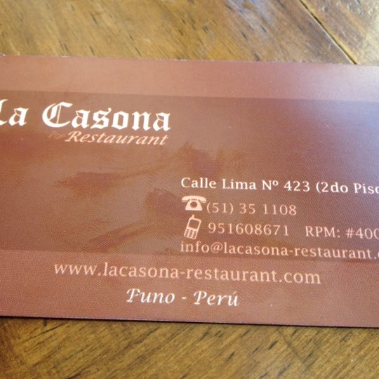 Foto tirada no(a) La Casona Restaurant por Yossy em 9/4/2012
