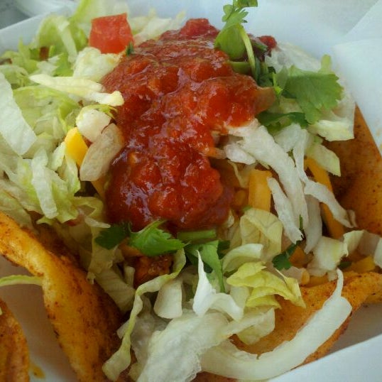 Photo taken at Sky&#39;s Gourmet Tacos by Diana M. on 10/17/2011