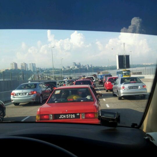 JohorSingapore Causeway Bridge in Johor Bahru