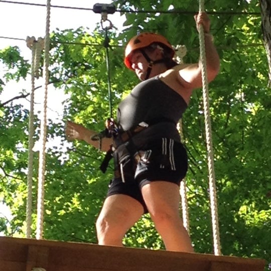 Photo taken at Ohiopyle Zip-line Adventure Course by Charlotte H. on 5/23/2012