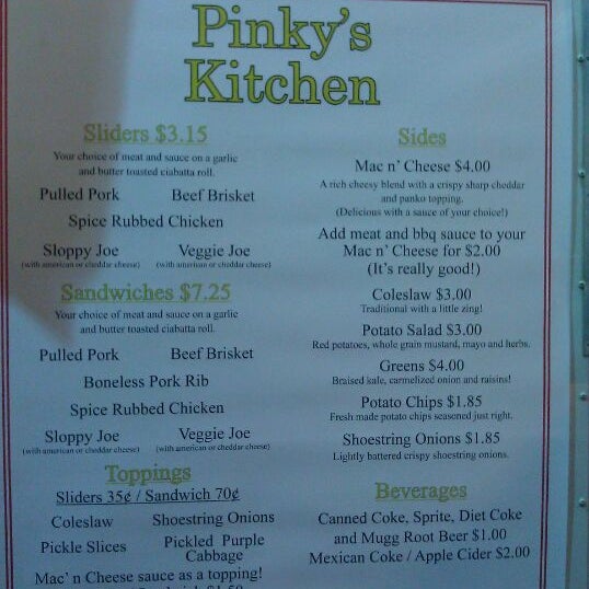 Photo taken at Pinky&#39;s Kitchen by David M. on 3/17/2012