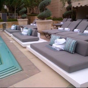 Photo taken at Azure Luxury Pool (Palazzo) by Marc J. on 3/24/2012