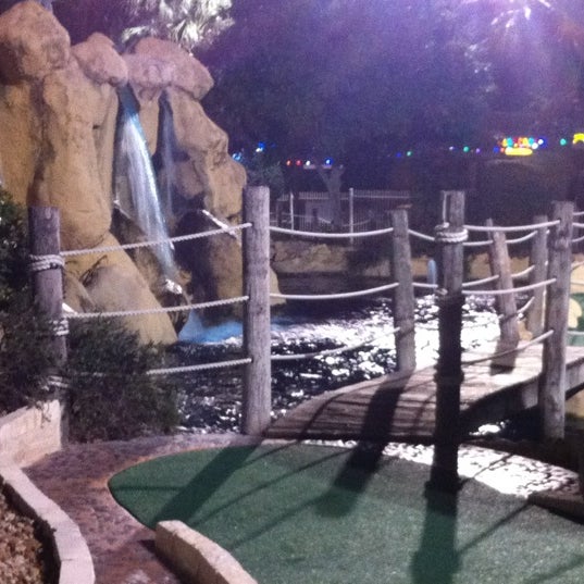 Photo taken at Embassy Miniature Golf by * Wally *. on 1/30/2012