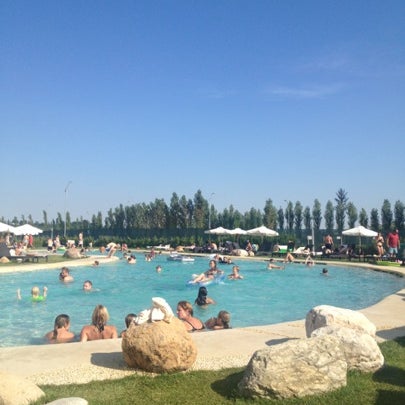 Photo taken at Hotel Parchi del Garda by Paolo D. on 8/4/2012