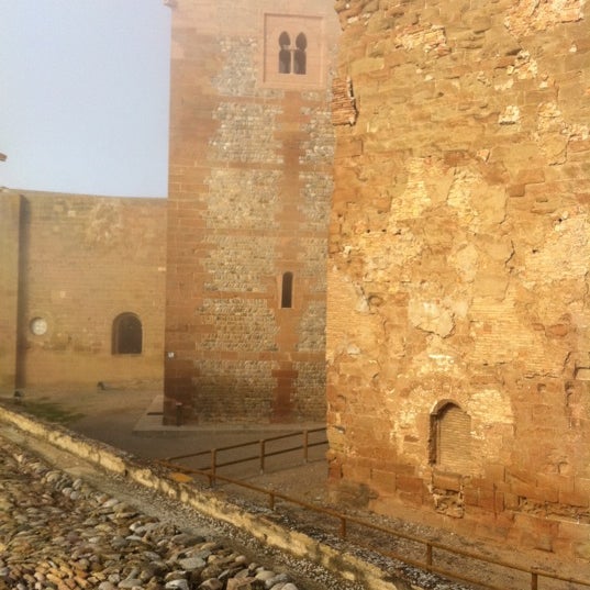 Photo taken at Monzón Castle by Leire T. on 1/19/2012