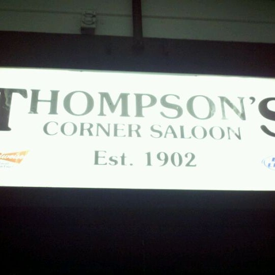 Photo taken at Thompson&#39;s Corner Saloon by Dan D. on 1/14/2012