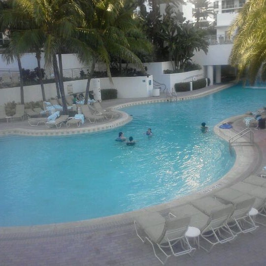 Photo taken at Pool at the Diplomat Beach Resort Hollywood, Curio Collection by Hilton by Adrian F. on 11/11/2011