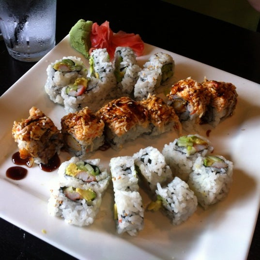 TJ and California Rolls are a great combination especially if you're sharing and want a little of both!