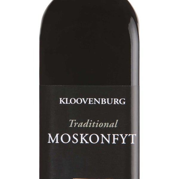 Moskonfyt is an old, traditional South African delicacy. This is a secret Kloovenburg family recipe. It could be used as you would use Balsamic Vinegar as it is more like syrup than a jam or preserve.