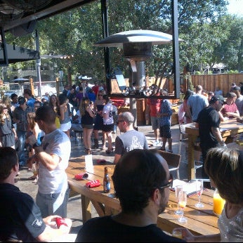 $1 Mimosas & $4 Sangrias on Sundays! Awesome Party on the patio 3-9! Just took this pic