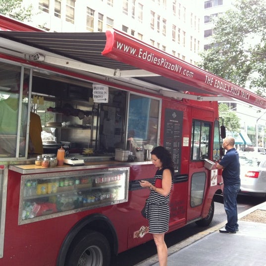 Photo taken at The Eddie&#39;s Pizza Truck by Pinar on 6/24/2011