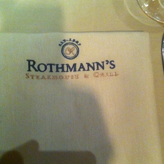 Photo taken at Rothmann&#39;s Steakhouse by Eric E. on 2/15/2012
