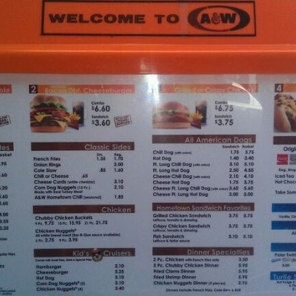 Photo taken at A&amp;W Restaurant by Brian H. on 8/30/2011