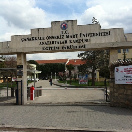 egitim fakultesi canakkale onsekiz mart universitesi anafartalar yerleskesi