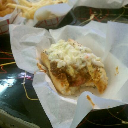 Photo taken at Mike&#39;s Chicago Hot Dogs by Erika C. on 3/26/2012