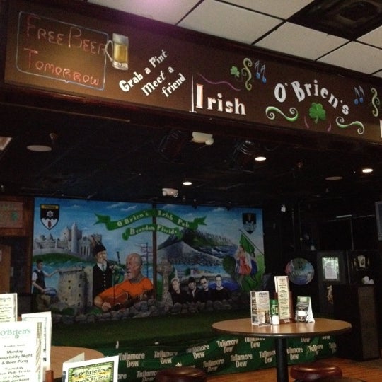Das Foto wurde bei O’Brien’s Irish Pub of Brandon von Brigitte A. am 3/14/2012 aufgenommen