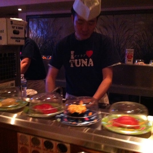 Sushi on a conveyor belt is pretty damn cool! Tuna Monday's is pretty hip also! And order a bottle of ozeki dry :)
