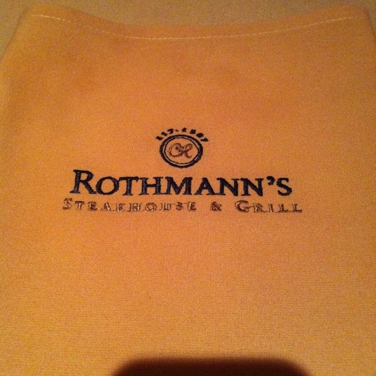 Photo taken at Rothmann&#39;s Steakhouse by Gabrielle S. on 10/21/2011