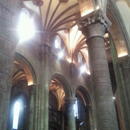 Photo taken at Catedral De Jaca by Rocío M. on 8/12/2012