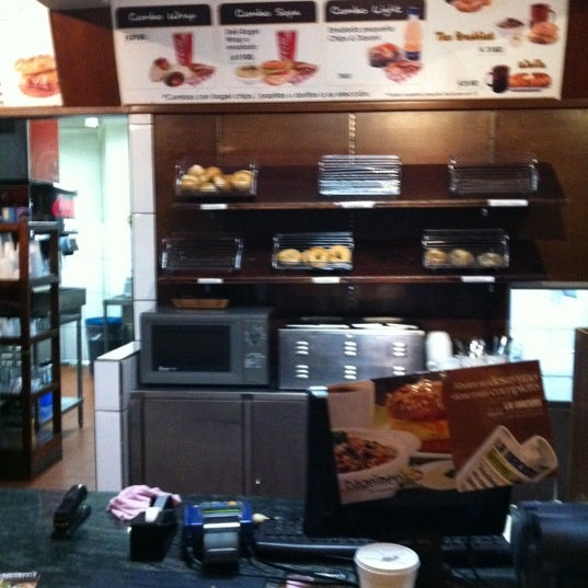 Photo taken at Bagelmen&#39;s by Yorch P. on 1/10/2012