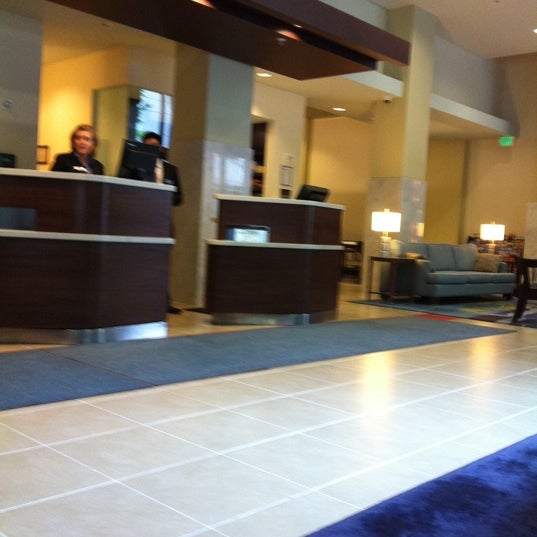 Photo taken at Courtyard by Marriott Seattle Downtown/Pioneer Square by Nikki V. on 6/13/2012