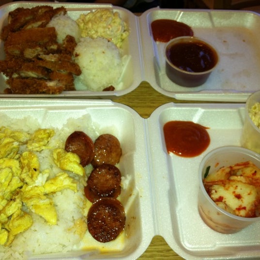 Photo taken at L&amp;L Hawaiian Barbecue by Amy B. on 5/15/2012